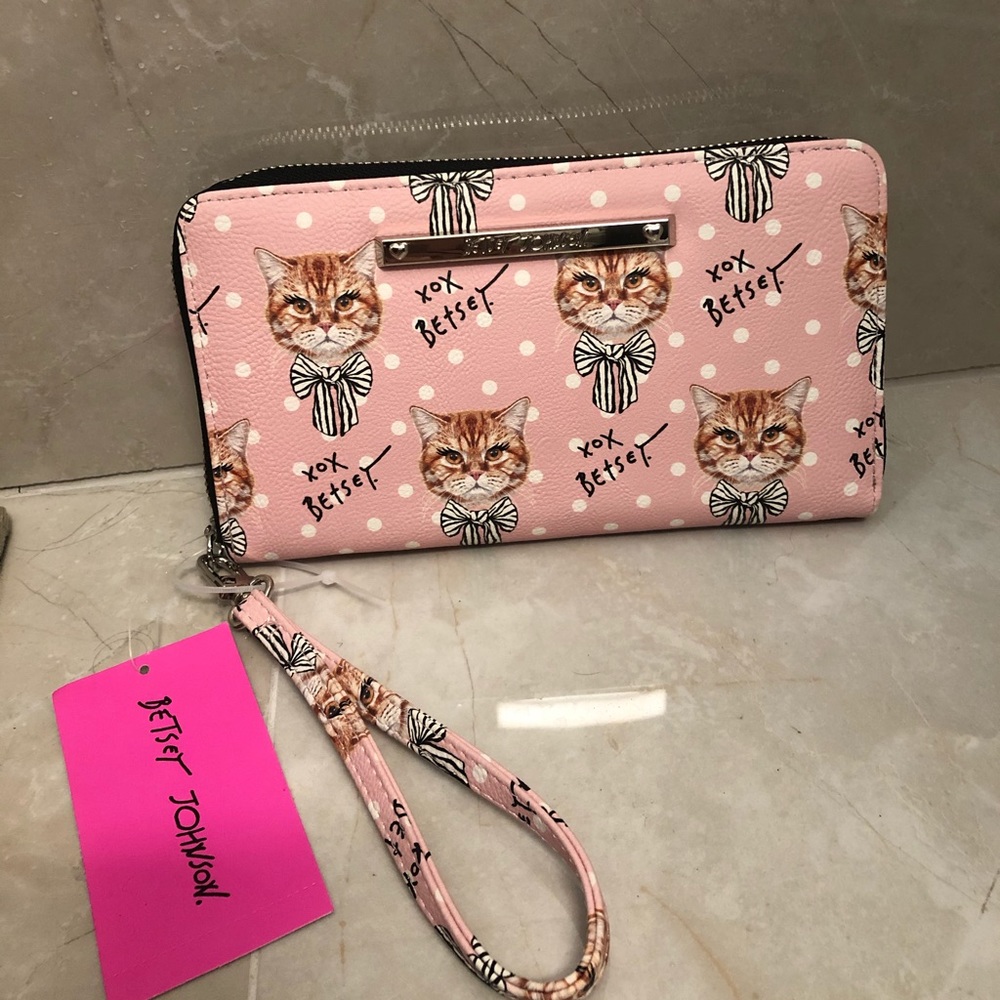 Betsey Johnson cat lady wallet